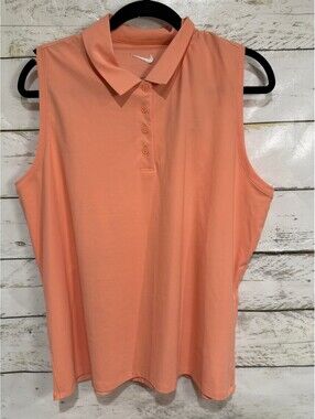 Nike Golf Coral Polo Collared Tank Women's XL NWT